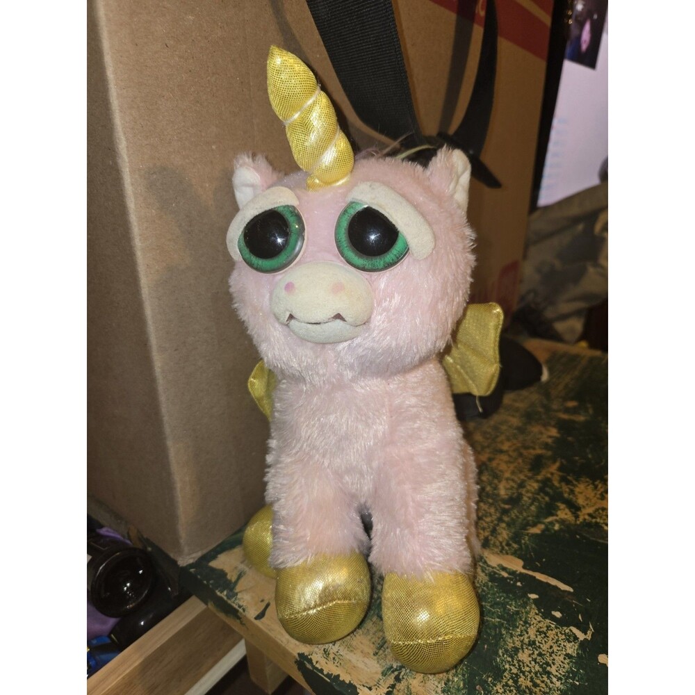 Feisty Pets Pink Unicorn Plush 9" Stuffed Animal Rainbowbarf Pegasus 2015